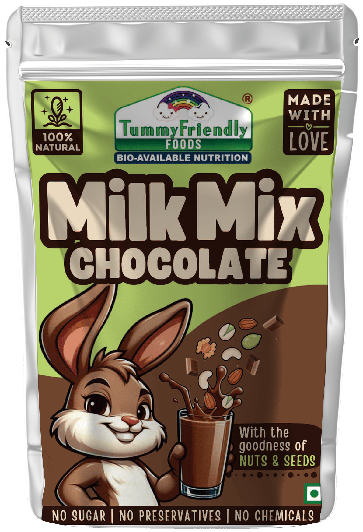 Tummy Friendly Chocolate Milk Mix - 200g Pack
