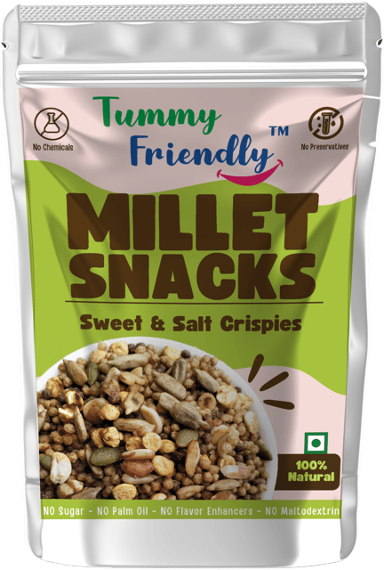 Tummy Friendly Millet Snacks (MS- Sweet & Salt Crispies)