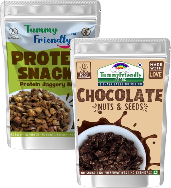 Tummy Friendly Millet Snacks (MS- ProteinBites-ChocoNuts 2X70)