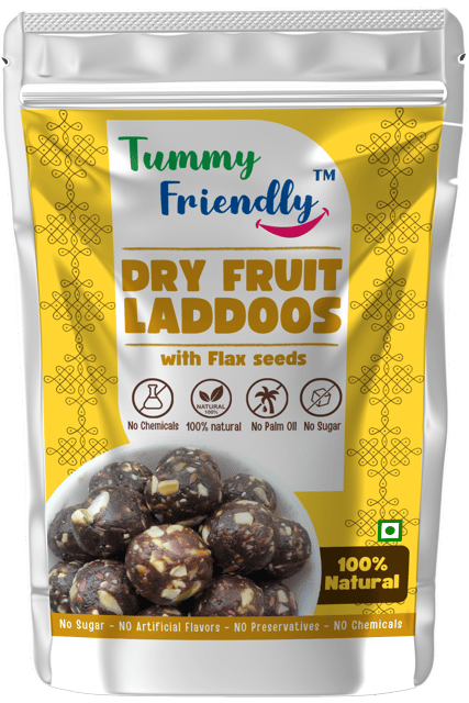 TummyFriendly Dry Fruit Ladoo -  Flax Seeds