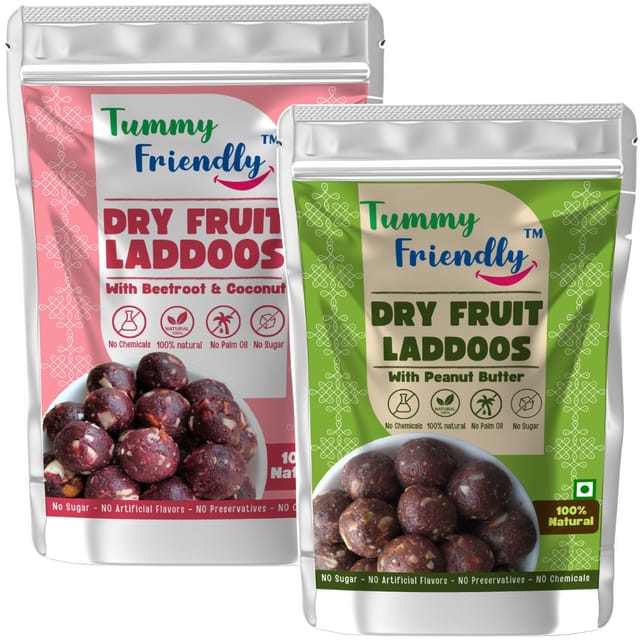 TummyFriendly Dry Fruit Ladoo-Beetroot-PeanutButter