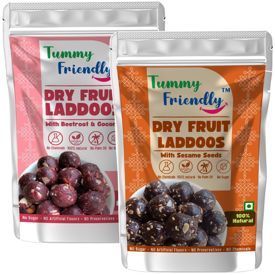 TummyFriendly Dry Fruit Ladoo-Beetroot-Sesame
