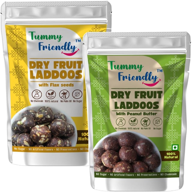 TummyFriendly Dry Fruit Ladoo-FlaxSeeds-PeanutButter