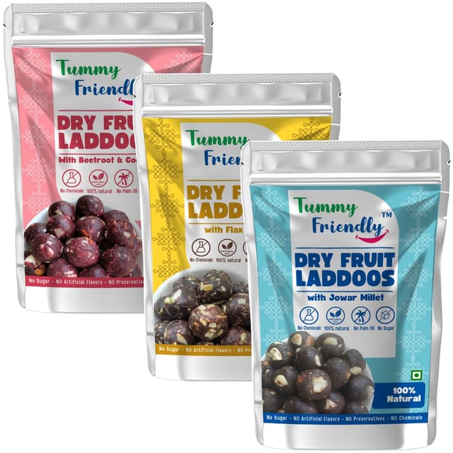 TummyFriendly Dry Fruit Ladoo-Beetroot-FlaxSeeds-Jowar