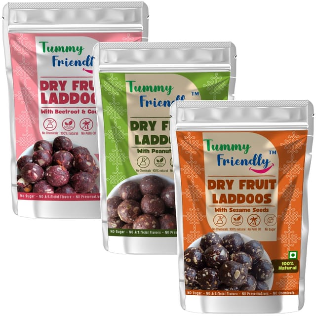TummyFriendly Dry Fruit Ladoo-Beetroot-PeanutButter-Sesame TummyFriendly Dry Fruit Ladoo-Beetroot-PeanutButter-Sesame