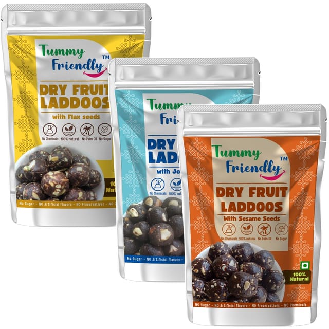 TummyFriendly Dry Fruit Ladoo-FlaxSeeds-Jowar-Sesame