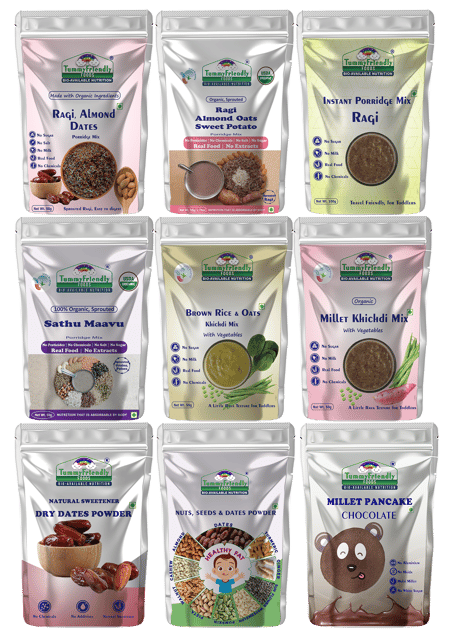 TummyFriendly Foods Certified Organic Baby Food For Toddlers 1+ Year (9 toddlers)