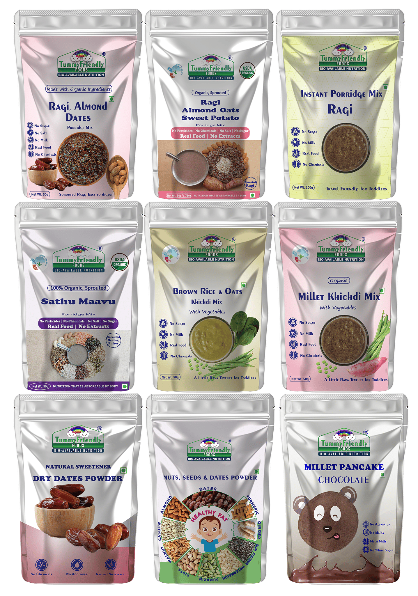 TummyFriendly Foods Certified Organic Baby Food For Toddlers 1+ Year (9 toddlers)