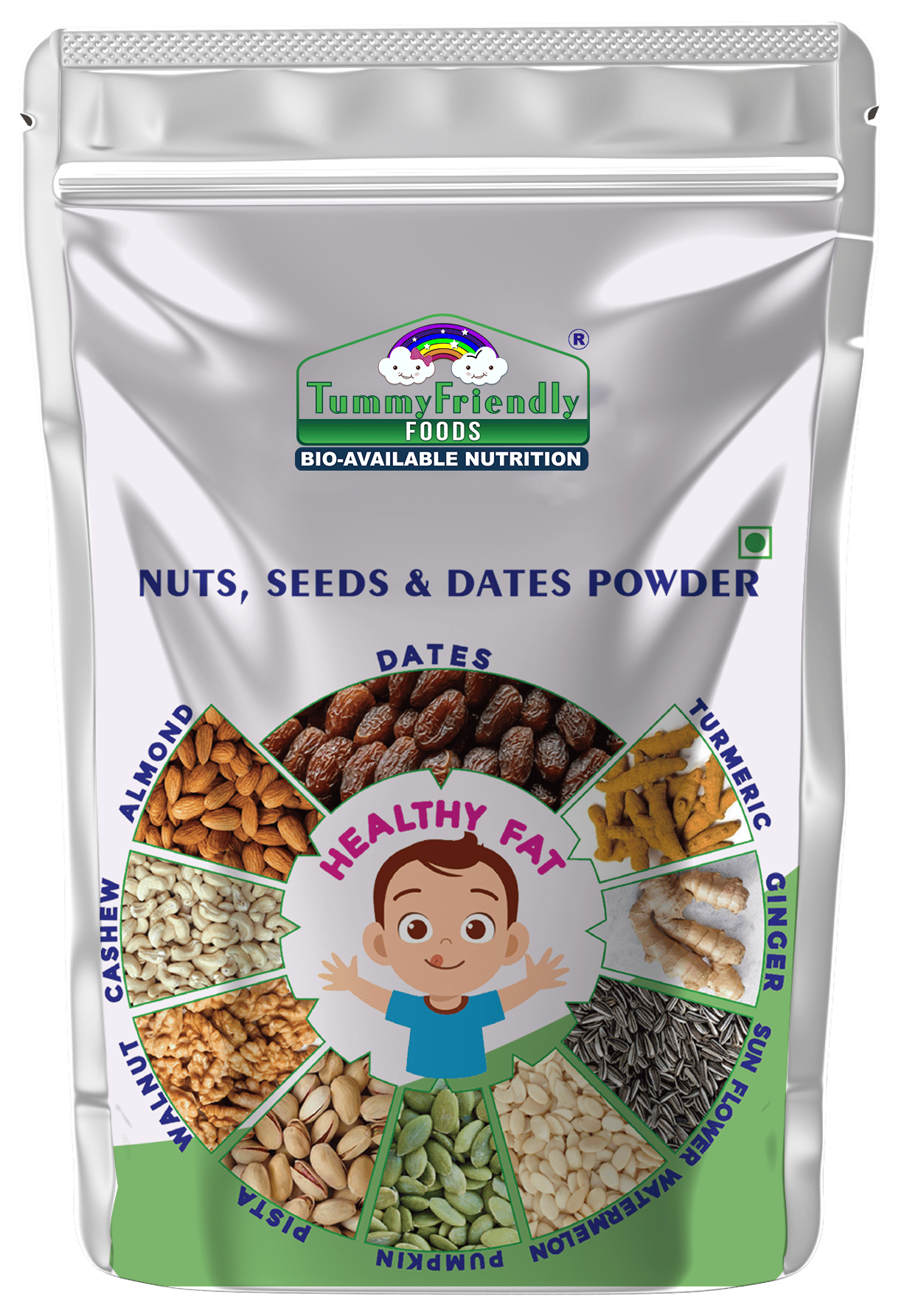 TummyFriendly Foods Premium Nuts, Seeds and Dates Powder