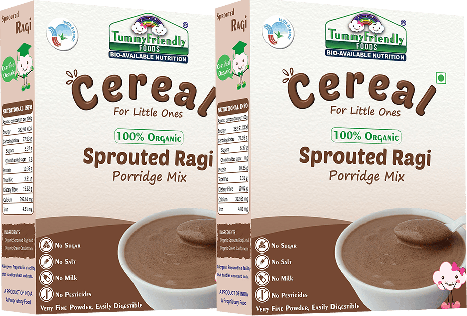 TummyFriendly Foods Certified Organic Sprouted Ragi Porridge Mix