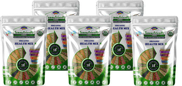 TummyFriendly Foods 100% Organic Health Mix 500 g (Pack of 5)