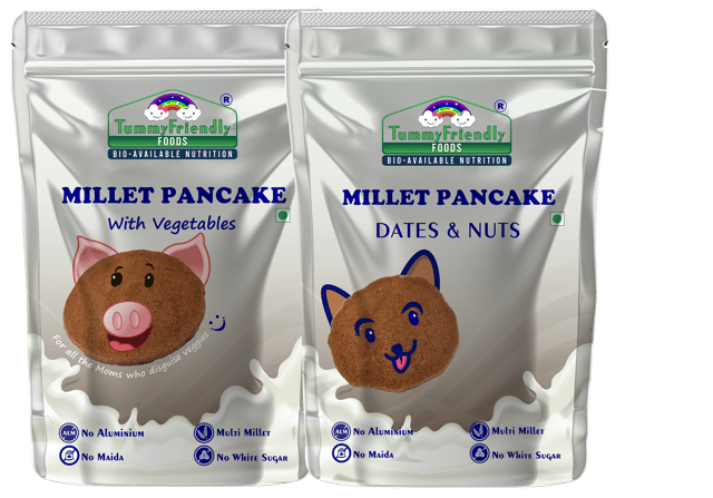 TummyFriendly Foods Millet Pancake Mix- Veggies, Dates, Nuts