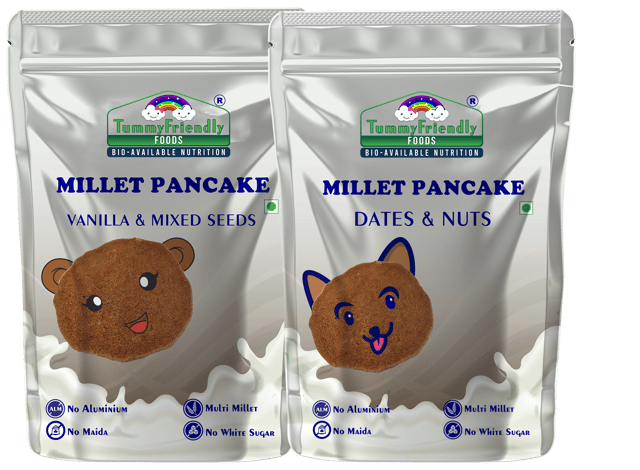 TummyFriendly Foods Millet Pancake Mix - Dates & Nuts, Seeds.