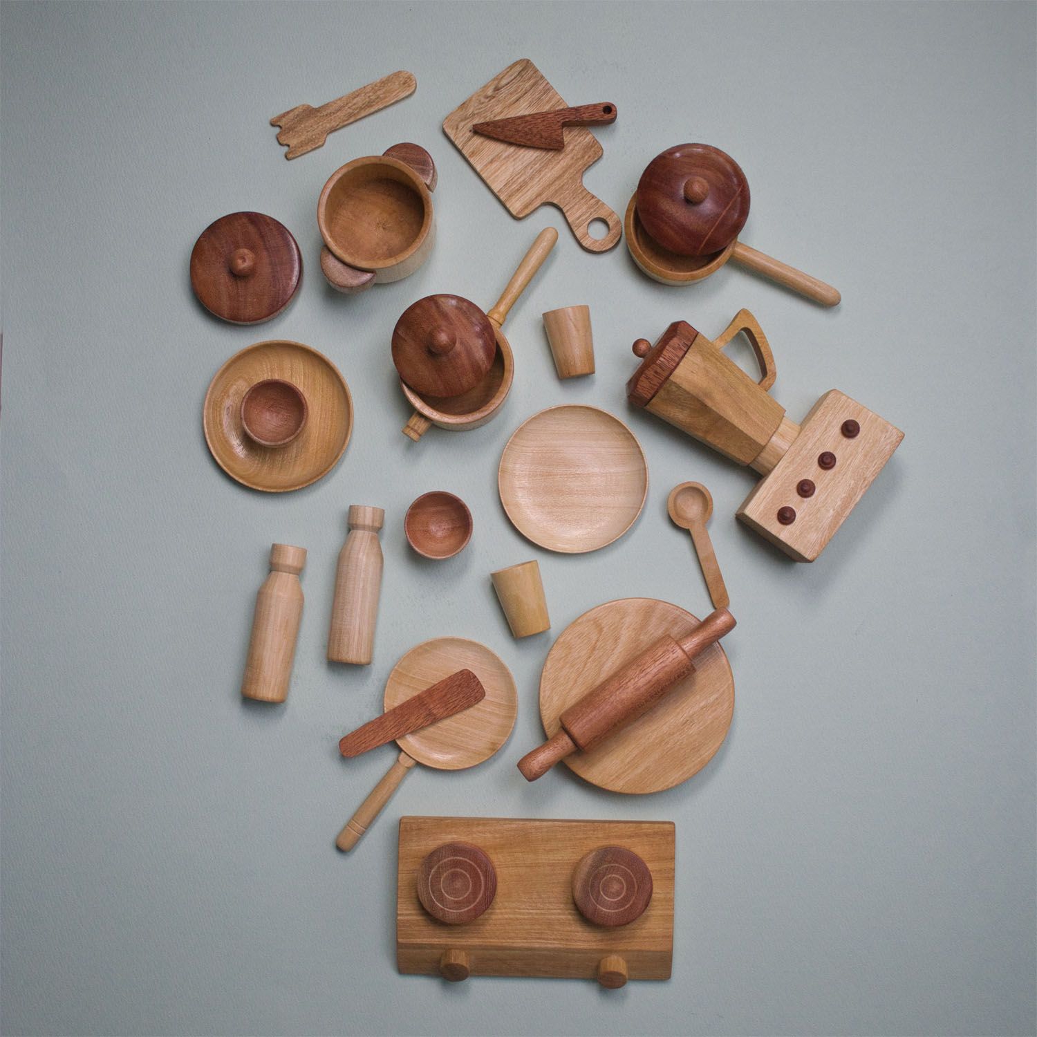 Toy Trunk wooden Kitchen Set