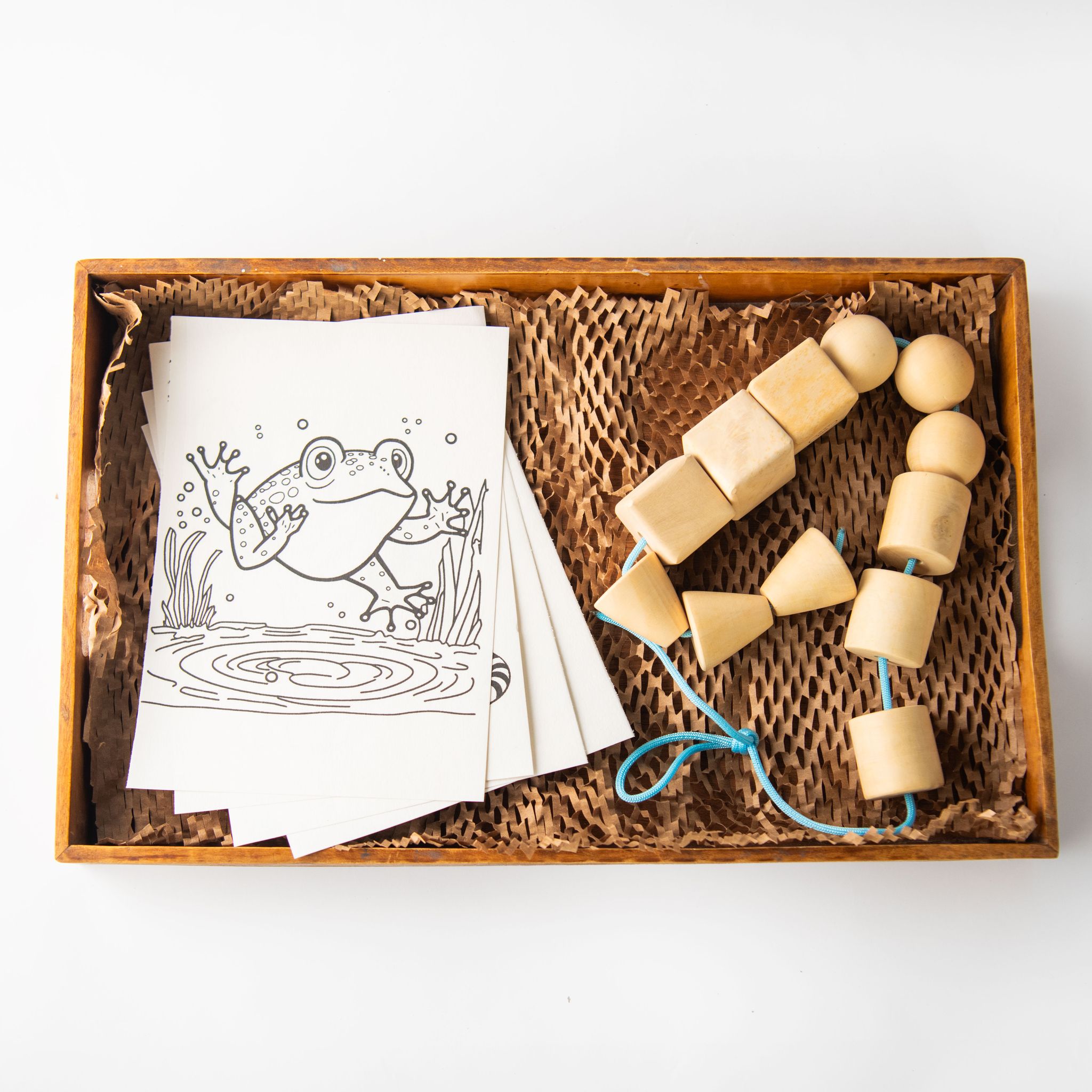 Toy Trunk Pincer Duo (Lacing Beads and Coloring Papers)