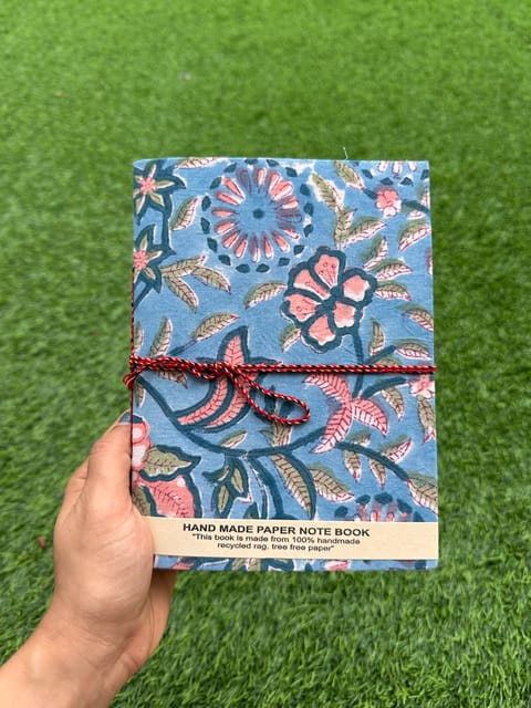 Better Tomorrow Co. Upcycled Fabric Diary – Handmade Tree-Free Notebook | Sustainable Gift | Eco-Friendly Handmade Journal | 8" x 6"