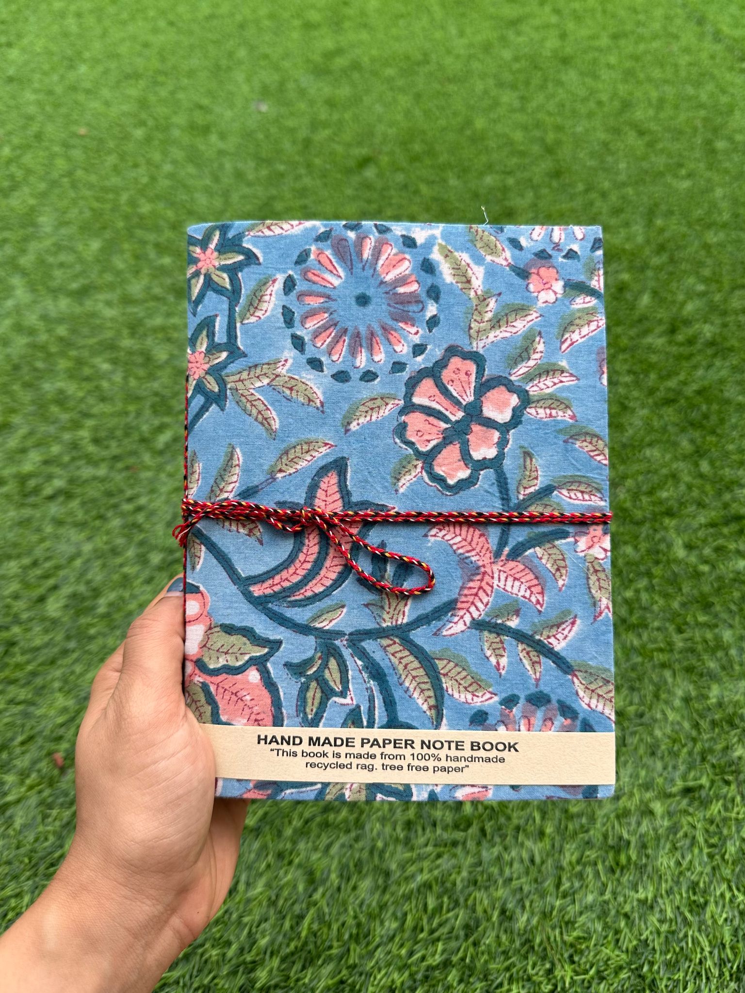 Better Tomorrow Co. Upcycled Fabric Diary – Handmade Tree-Free Notebook | Sustainable Gift | Eco-Friendly Handmade Journal | 8" x 6"