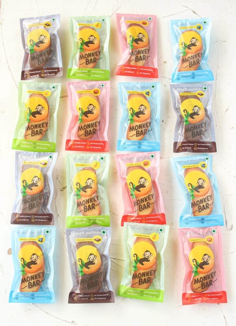 Monkey Bar Assorted Flavors - Birthday Pack (4 Flavours x 10 Cakes)