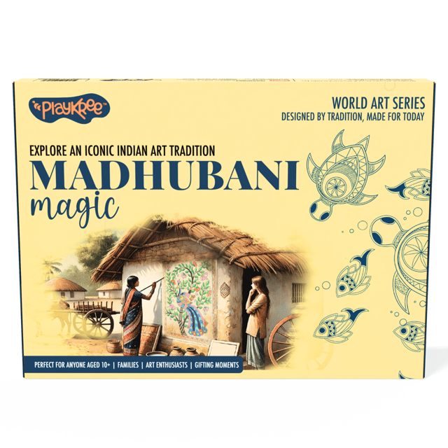 Madhubani Art kit | Premium Art Kit For Family Time | For Parents & Kids | For a calm mind | Great for Gifting | Proudly made in India