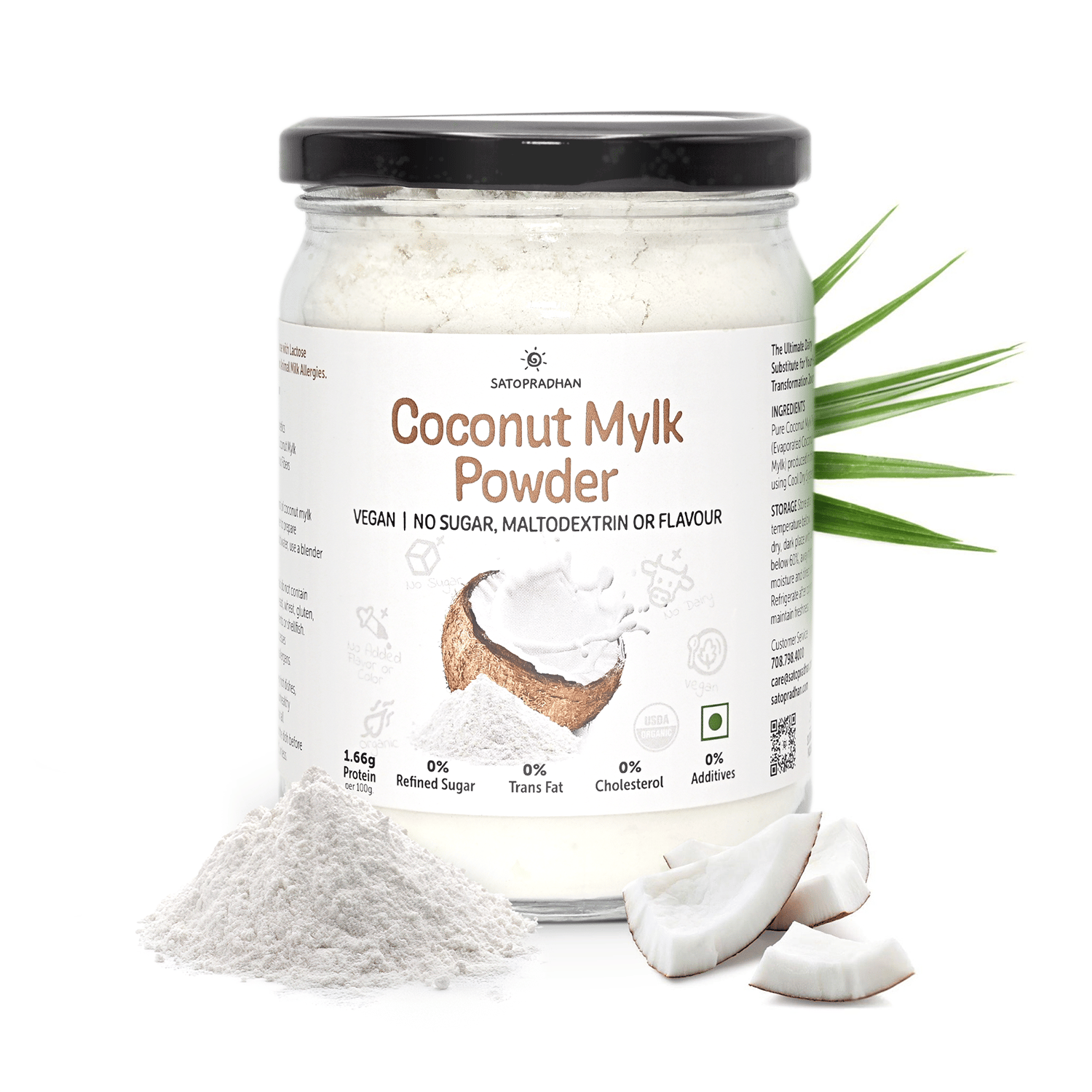 Coconut Mylk Powder 200g -100% Vegan & Pure | No Added Sugar or Flavour | Maltodextrin-Free.