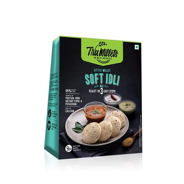 Trumillets | Healthy Millet Breakfast | Soft Idli Mix - 250g (Pack of 1)