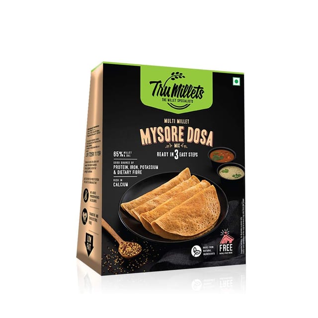 Trumillets | Healthy Millet Breakfast | Mysore Masala Dosa Mix (Pack of 1)