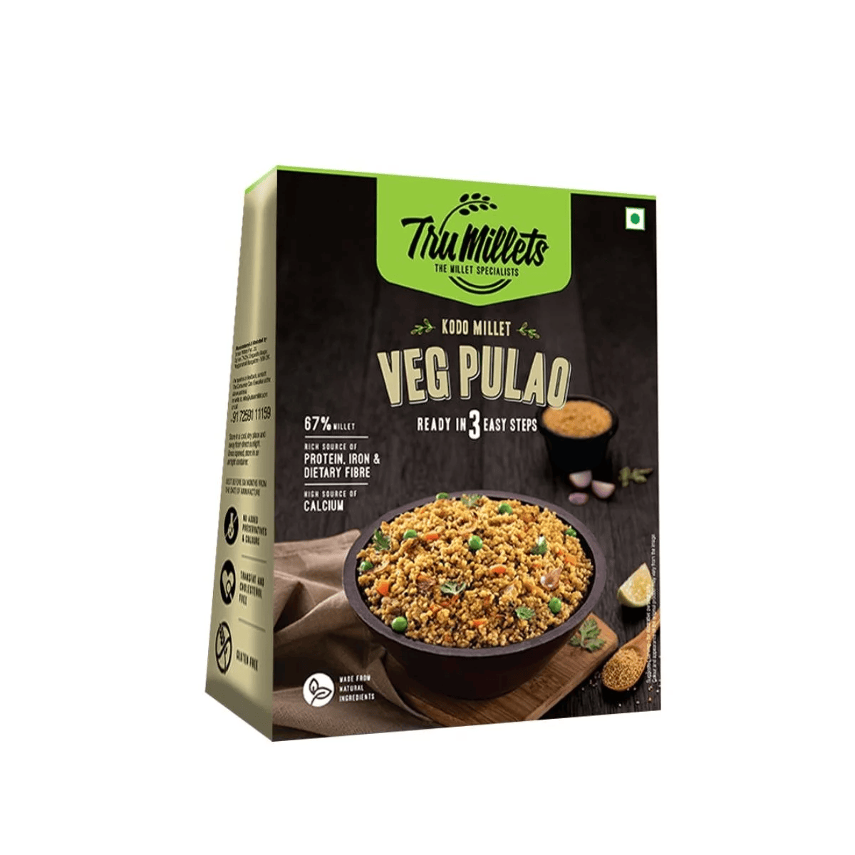Trumillets | Healthy Millet Meals | Ready to Cook | Protein Rich Veg Pulao 200g
