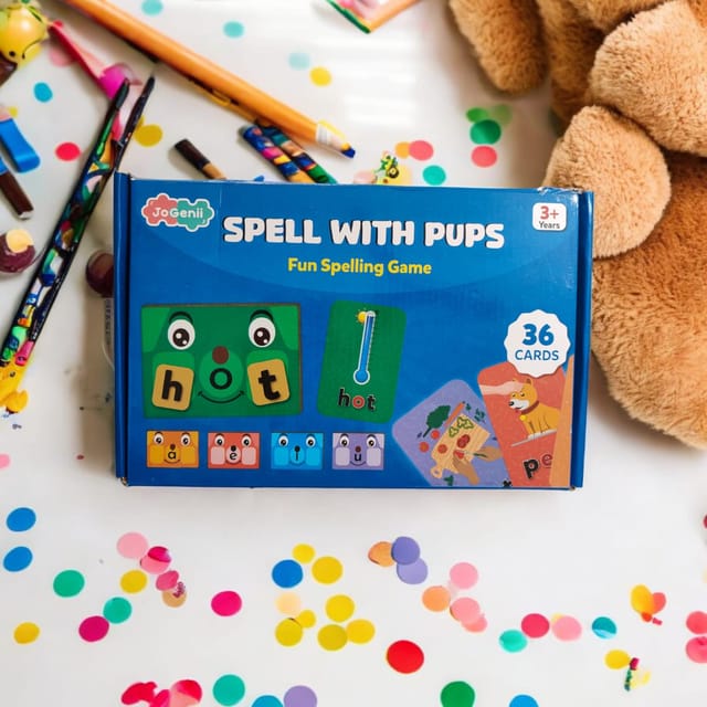 JoGenii   Spell with Pups - Fun way to learn 3 letter CVC words Phonics