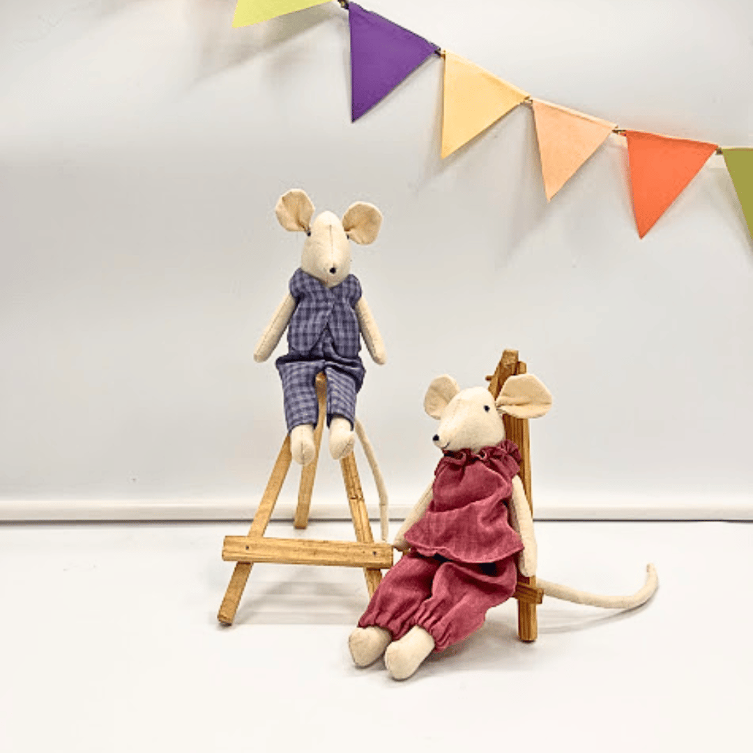 Cherry and Berry – Handmade Mini Mouse Pals