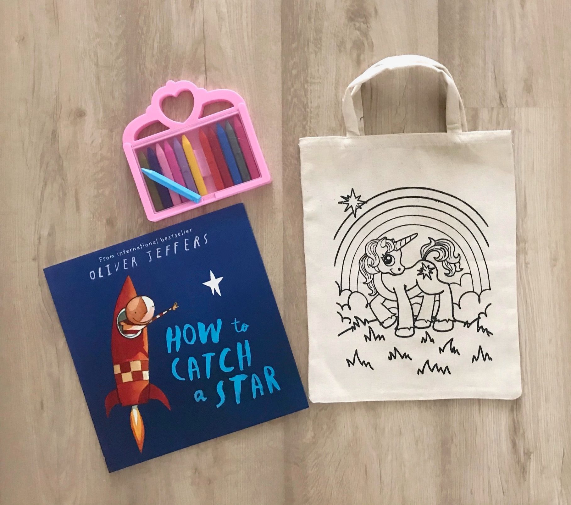 DIY Colouring Magical Unicorn Tote Bag