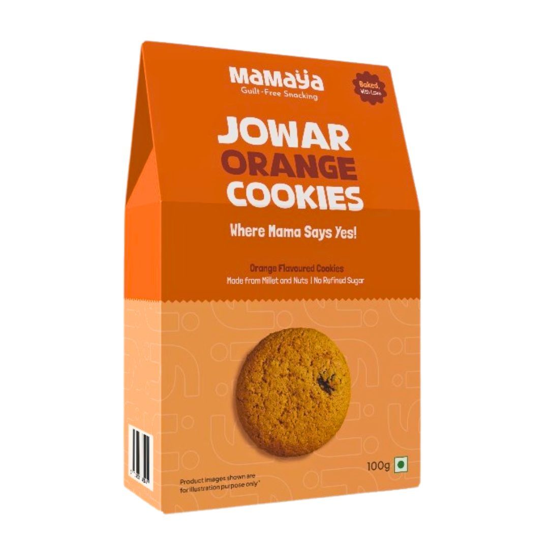 Orange Jowar Cookies