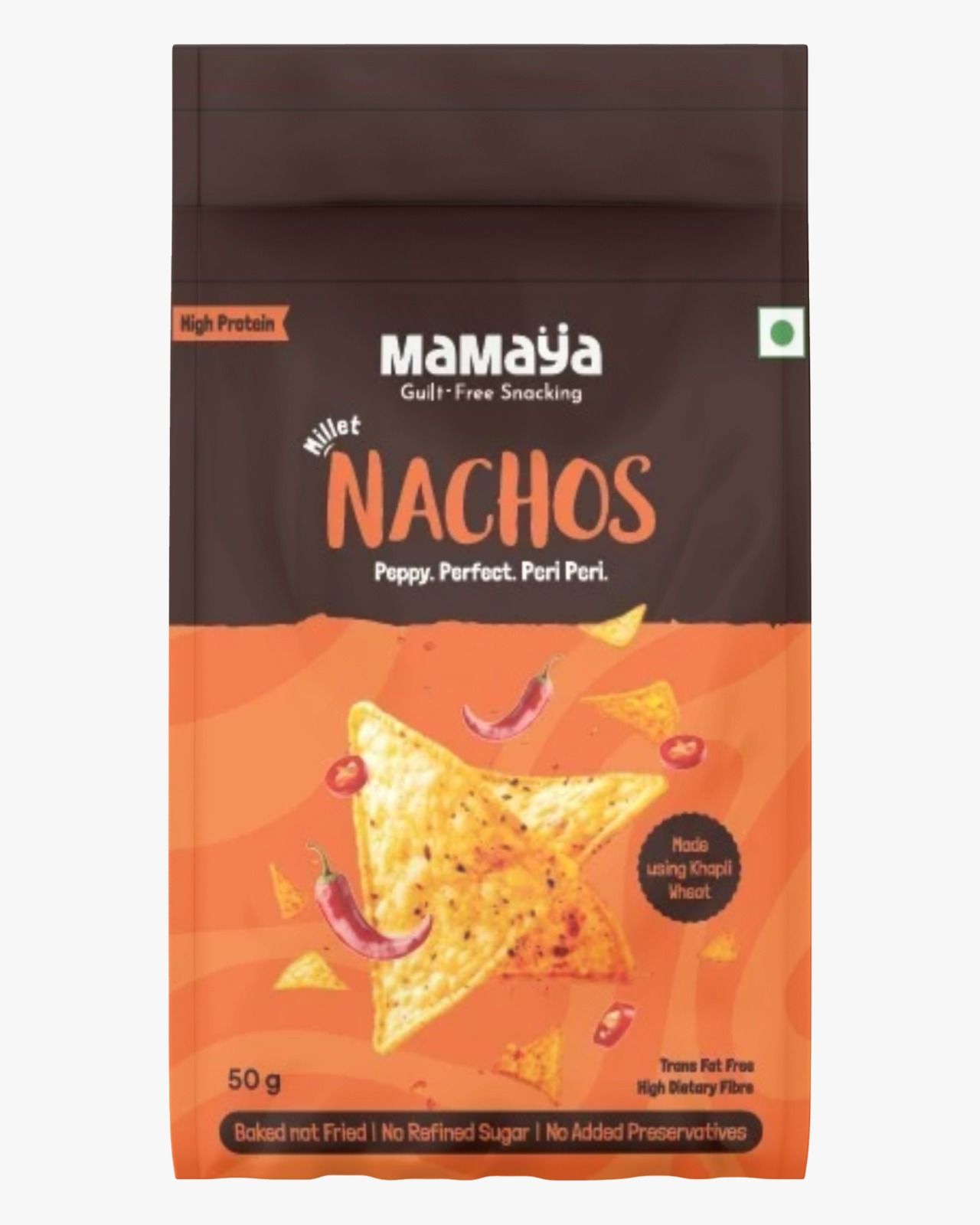 Baked Millet Peri Peri Nachos