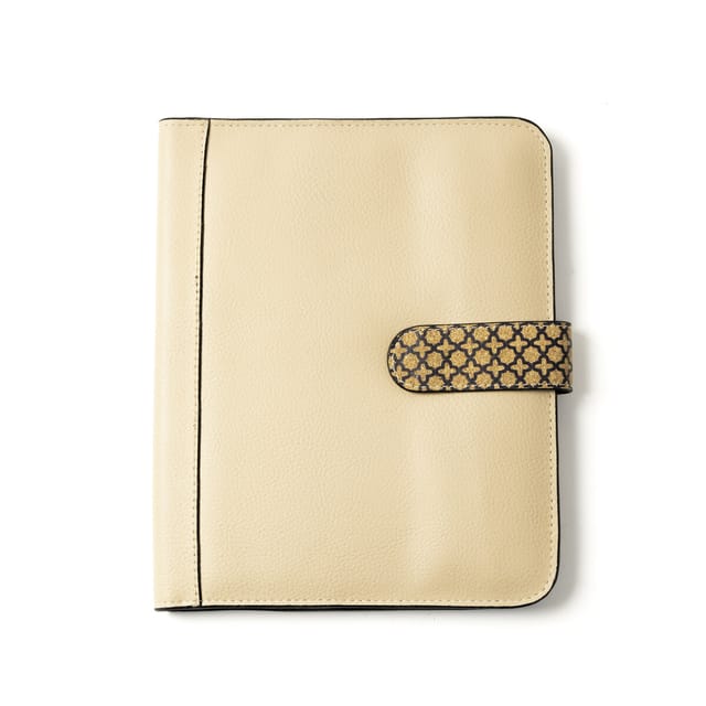 Green Hermitage Vegan Leather Diary Cover with Diary - Almond