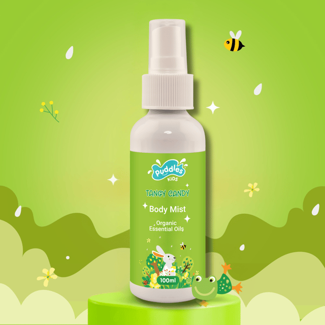 Puddles Kids Mist| Tangy Candy with Organic Essential Oils- 100 ML