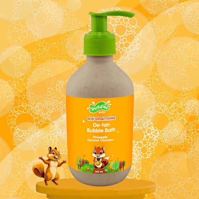 Puddles Kids De-tan Bubble Bath and Bodywash- 300 ML