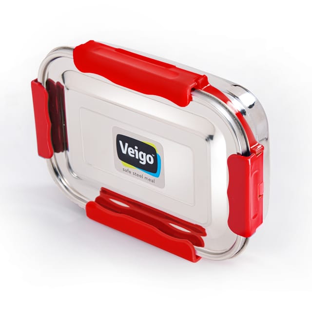 Veigo Maxosteel Jumbo Stainless Steel Lunch Box with Veg Box