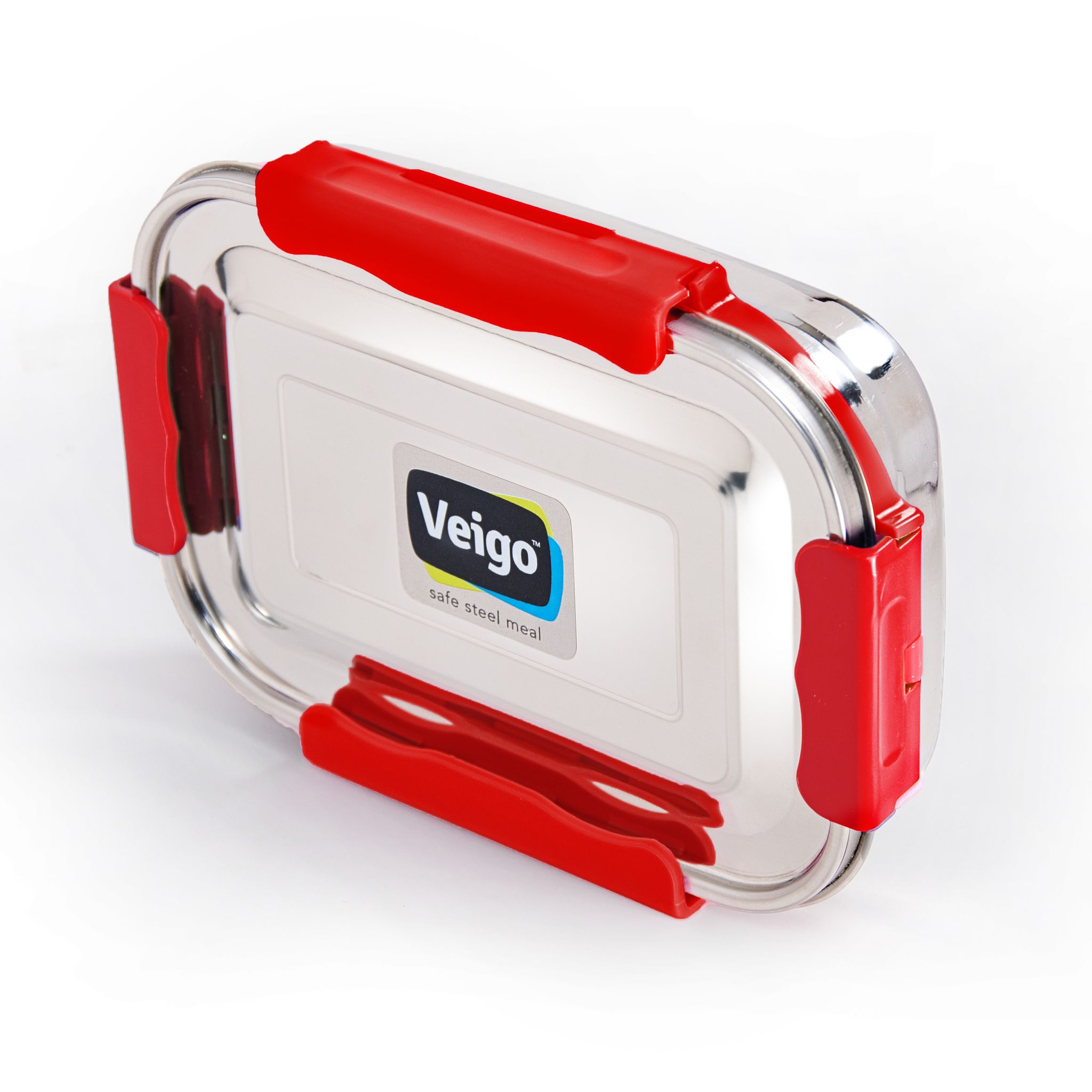 Veigo Maxosteel Jumbo Stainless Steel Lunch Box with Veg Box