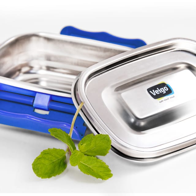 Veigo SMALL Stainless Steel Airtight & Leakproof Condiment Box