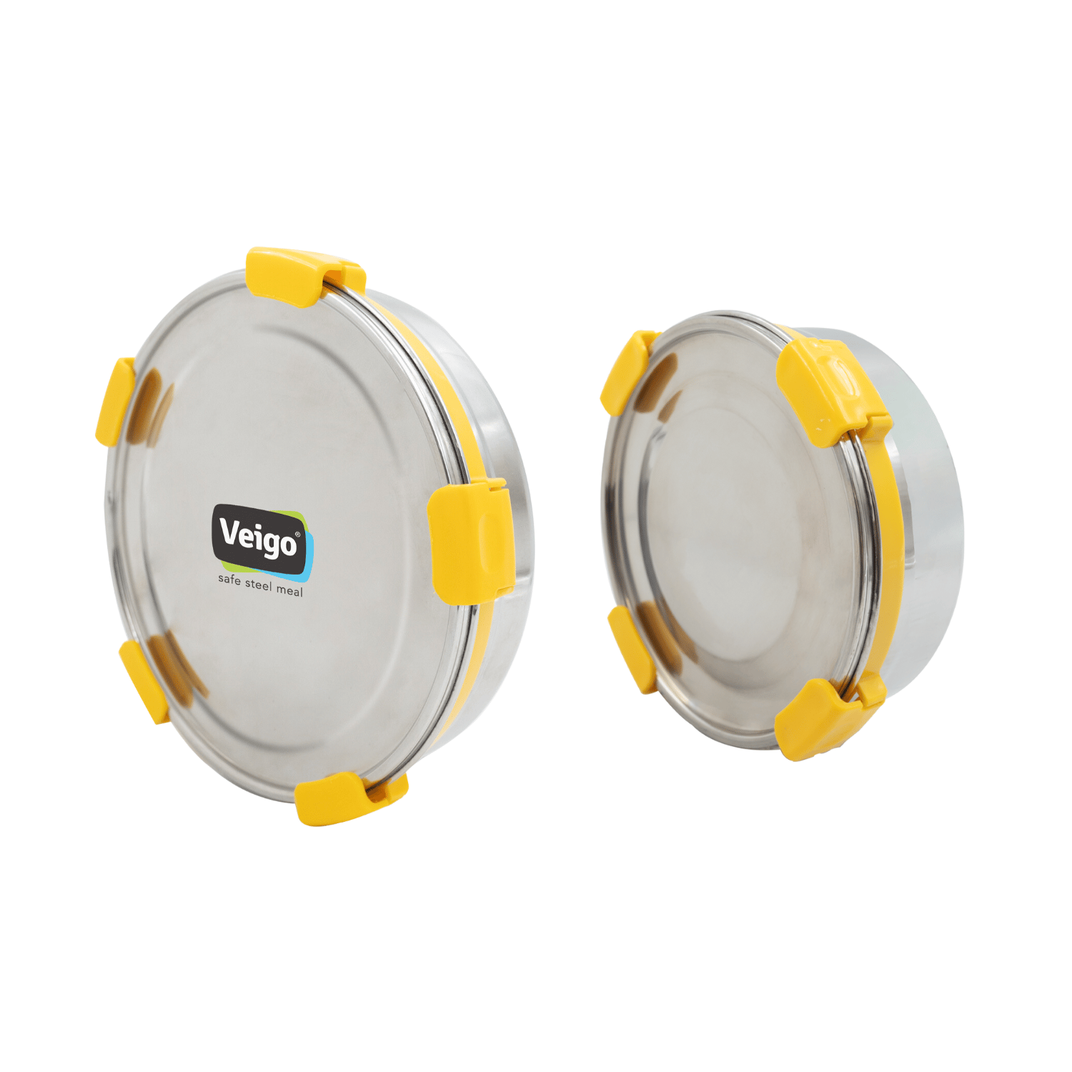 Veigo Maxosteel Round Storage Box- Set of 2