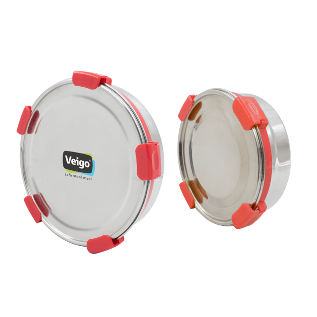 Veigo Maxosteel Round Storage Box- Set of 2