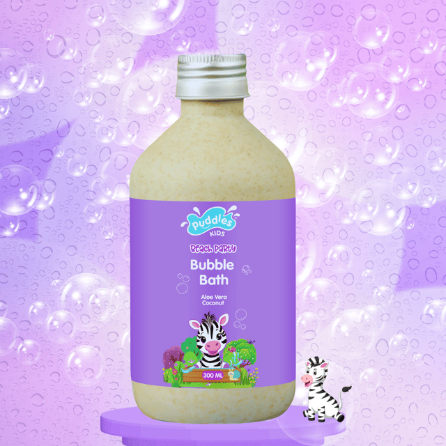 Puddles Kids Tear-Free Bubble Bath and Bodywash- Beach Party 300ml