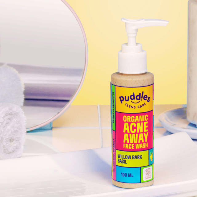 Puddles Teens Organic Acne away Face wash- 100 ML