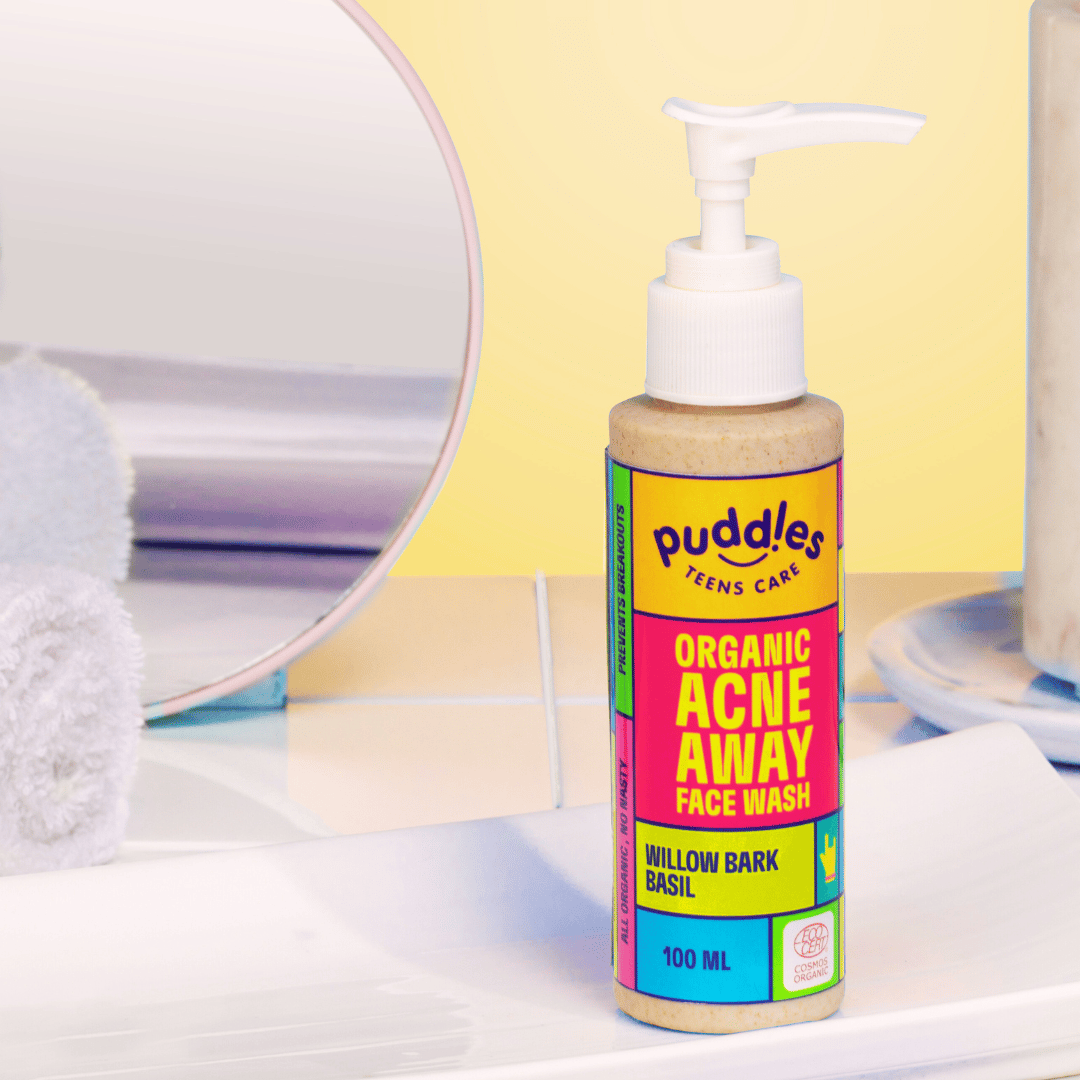 Puddles Teens Organic Acne away Face wash- 100 ML