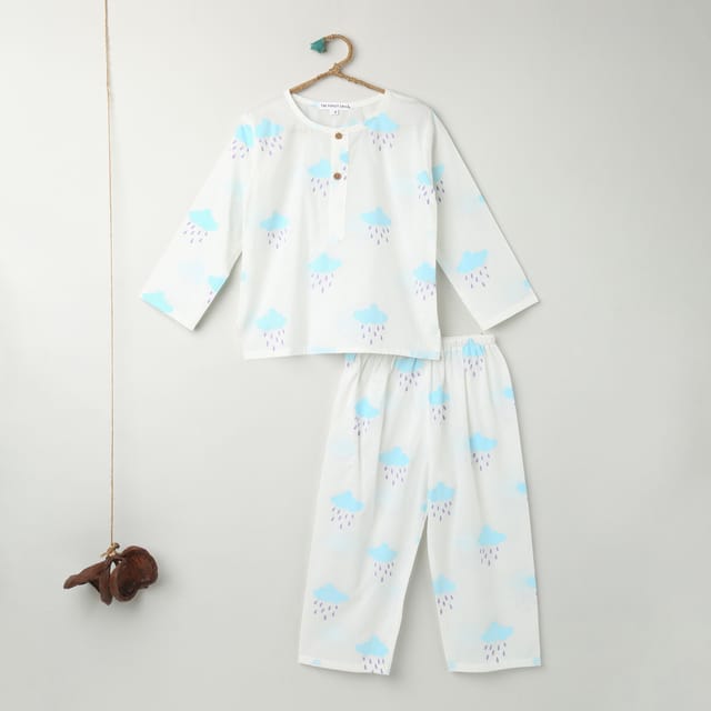A Billow of Clouds Kurta Pyjama Set