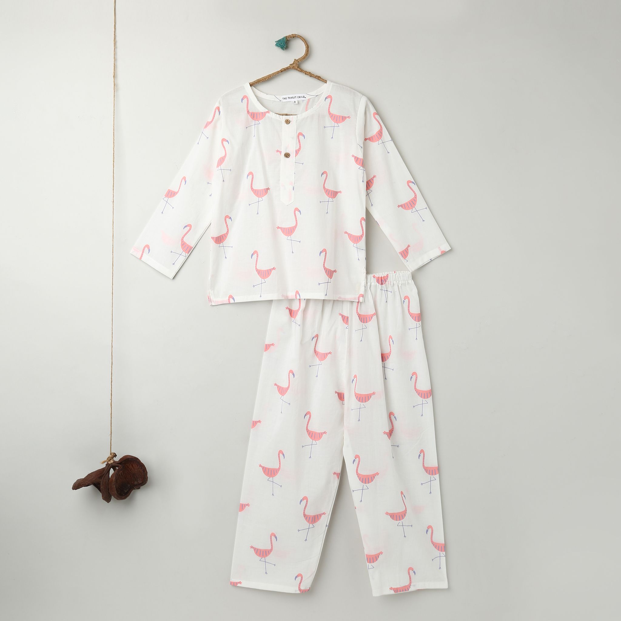A Flamboyance of Flamingos Kurta Pyjama Set