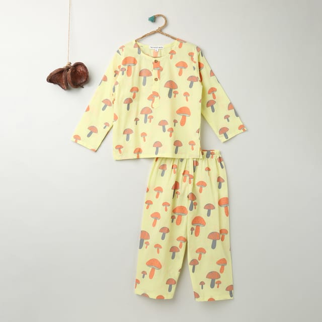 A Cluster of Mushrooms Kurta Pyjama Set