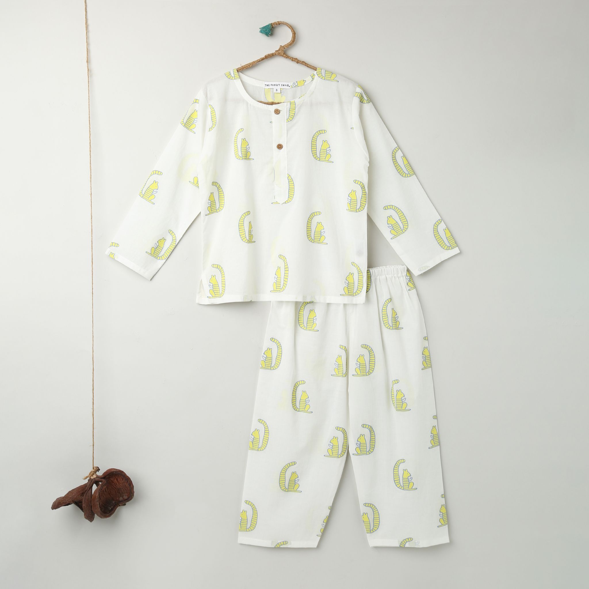 A Scurry of Squirrels Kurta Pyjama Set