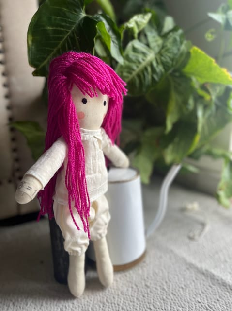 Lia – Handmade Rag Doll | Sustainable, Non-Plastic, Eco-Friendly Toy