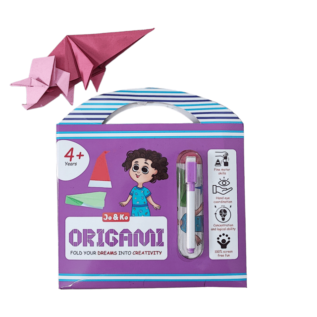 JoGenii Origami paper for craft, art and kit gift for kids 6-12 year old girls & boys, diy kits book & materials 6-8 9-12 12-15 girl women teenagers adults, birthday party return gifts 6 years, origami material & sheets for arts & crafts 8-10yrs